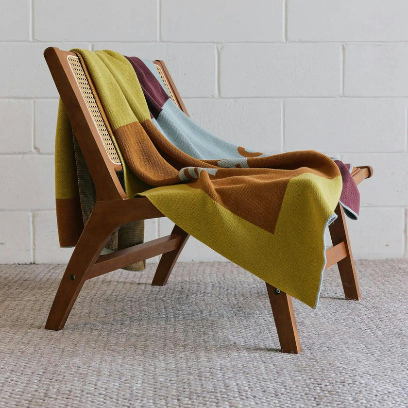 Cool People Live Here Knit Blanket