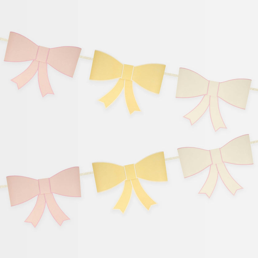 3D Paper Bow Garland