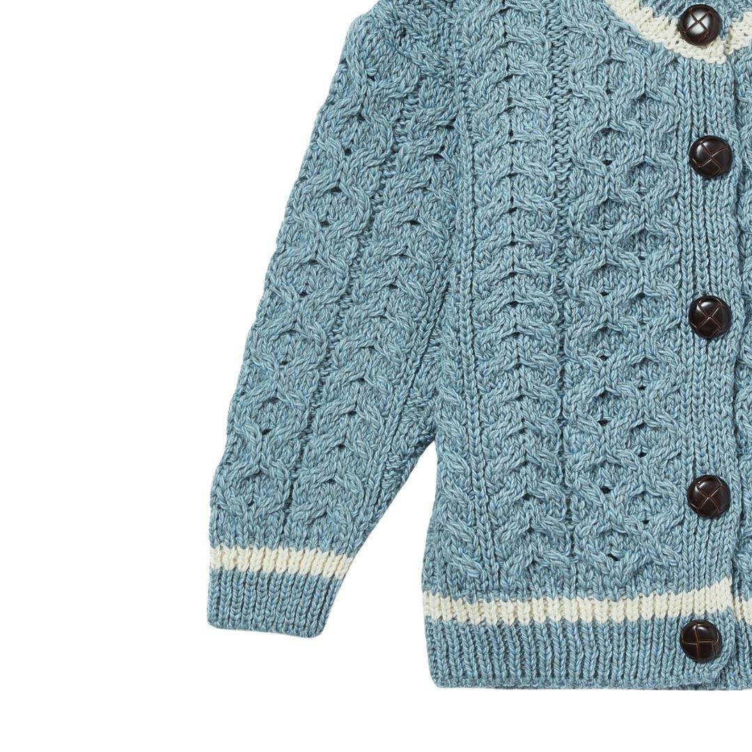 London Days Merino Cardigan - Duck Egg