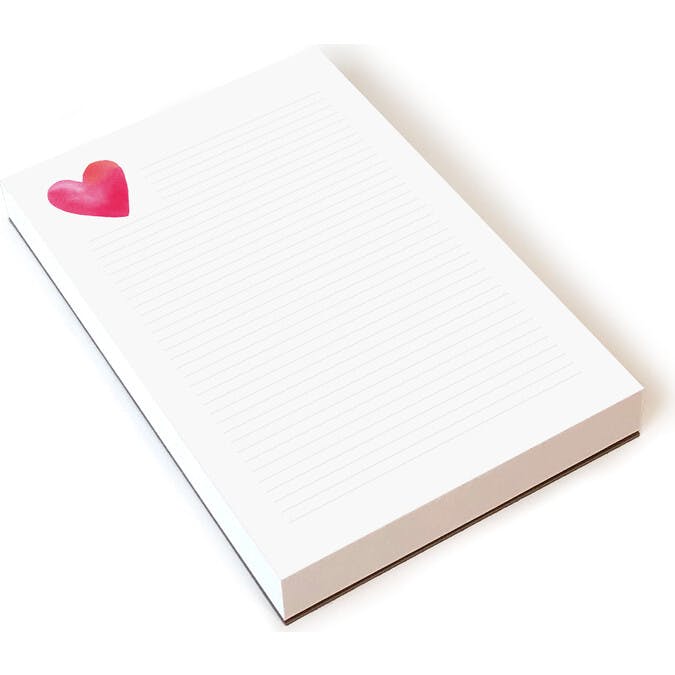 Heart Lined Notepad