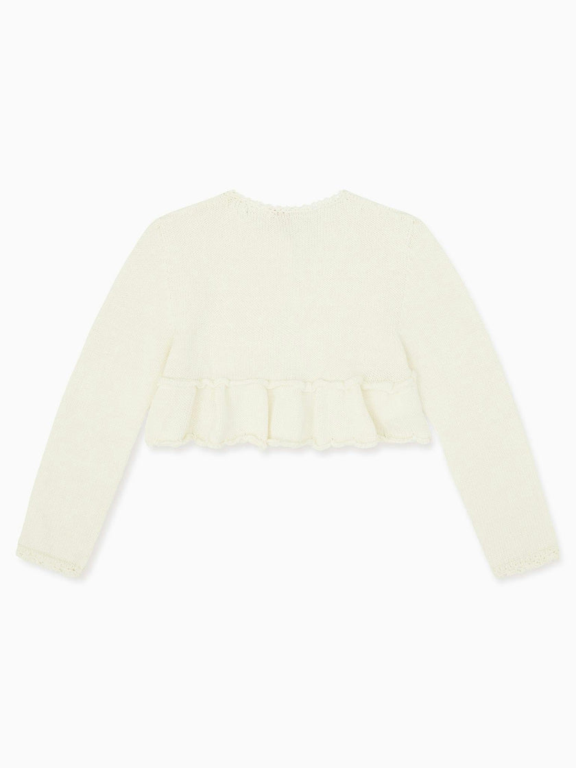 Ivory Linda Ceremony Girl Cardigan