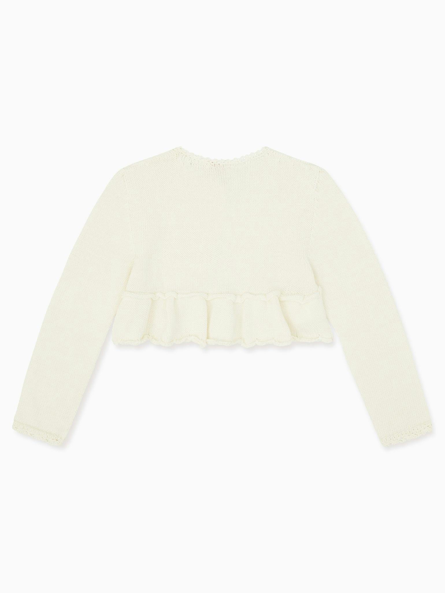 Ivory Linda Ceremony Girl Cardigan