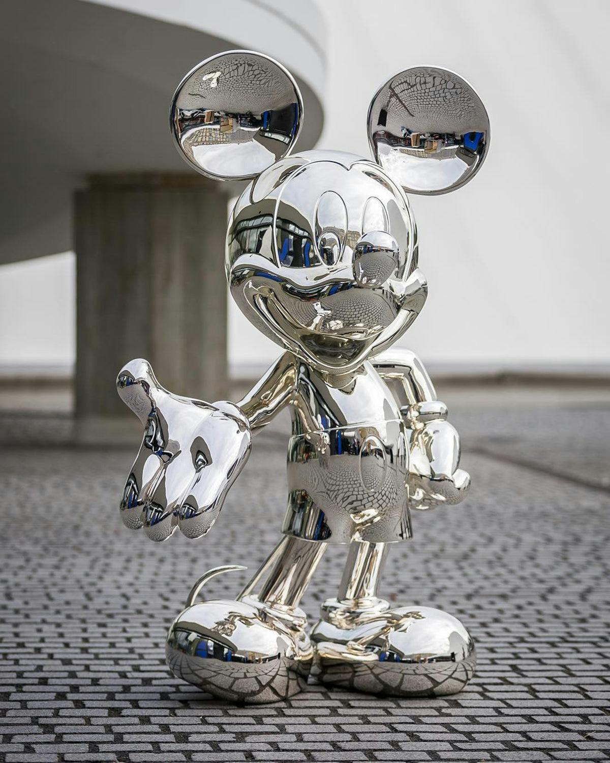 Mickey Mouse WELCOME Silver 12in