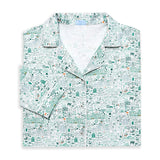 Ireland Women's Button Front Long Pajama Set