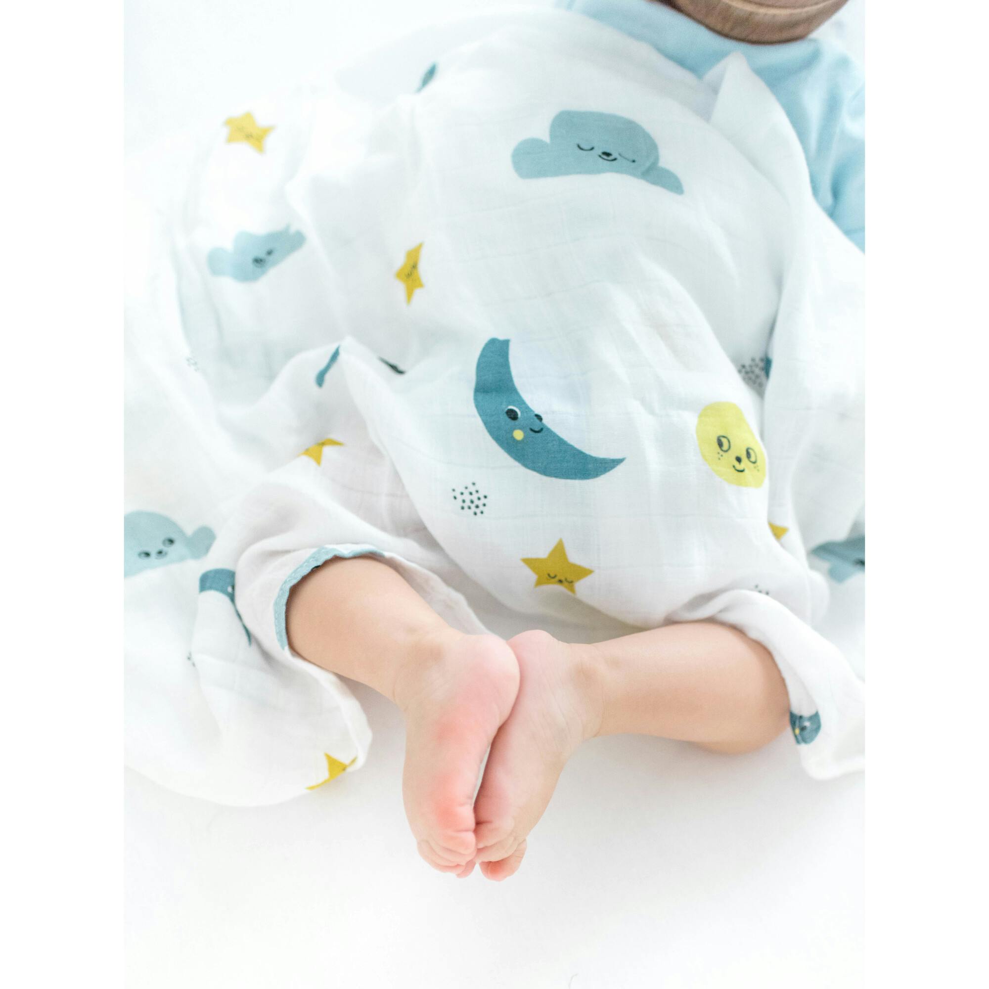 Moon and Stars Bamboo Swaddle