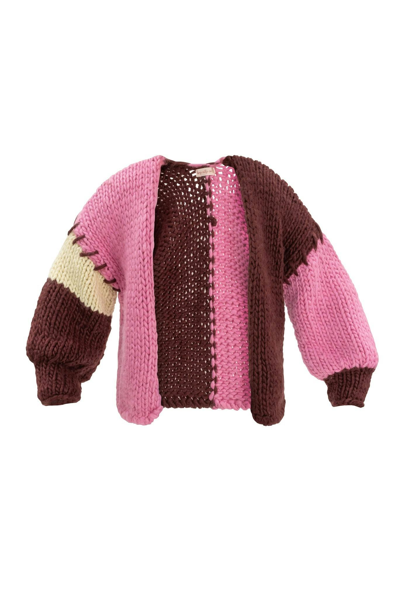 Marissa Sweater in Pink & Red