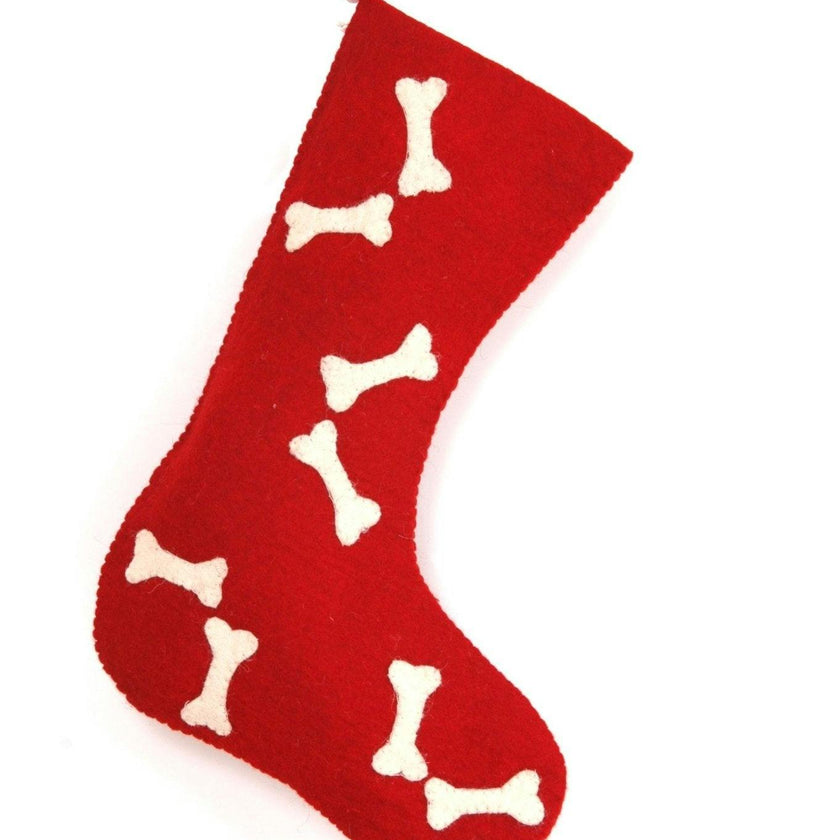 Christmas Stocking in Hand Felted Wool