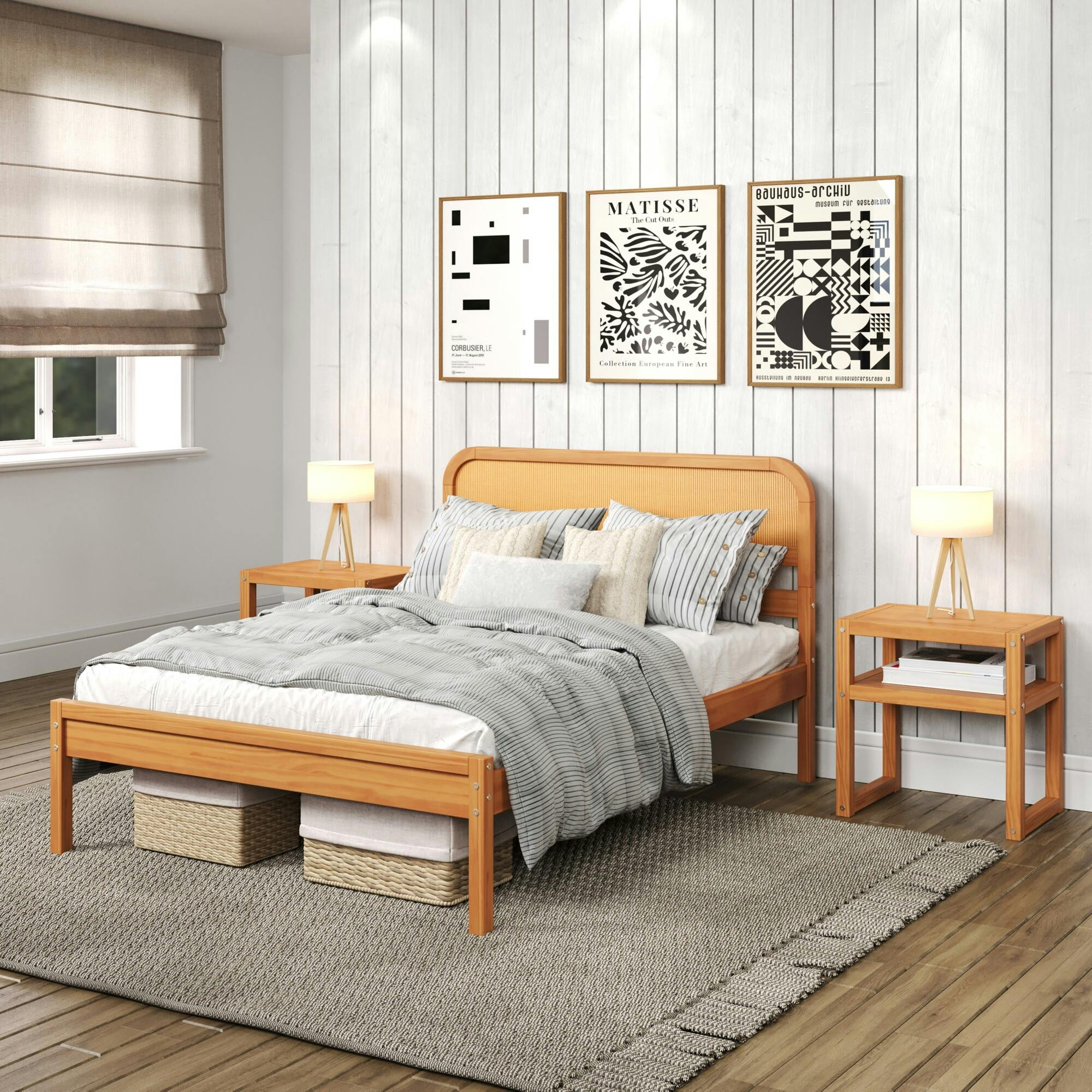 Curva Rattan Full Bed
