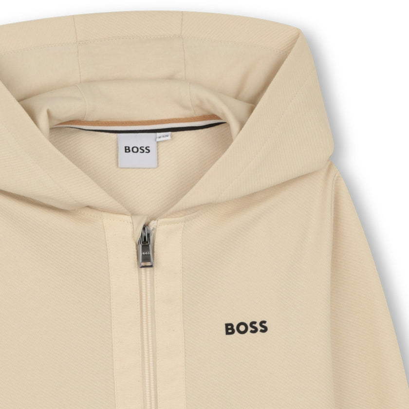 Beige Trim Detail Tracksuit