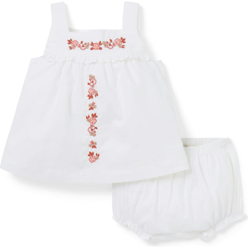Baby Embroidered Floral Matching Set