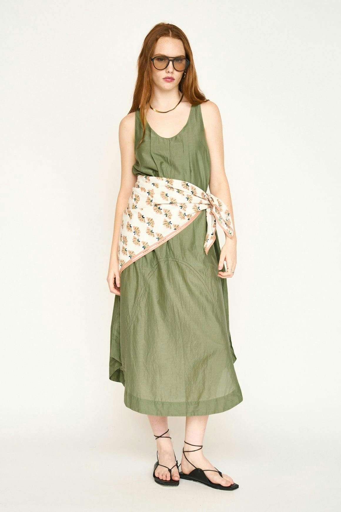 Cassis Dress in Dill