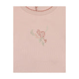 Heirloom Blossom Footie & Hat Set Ivory & Pink