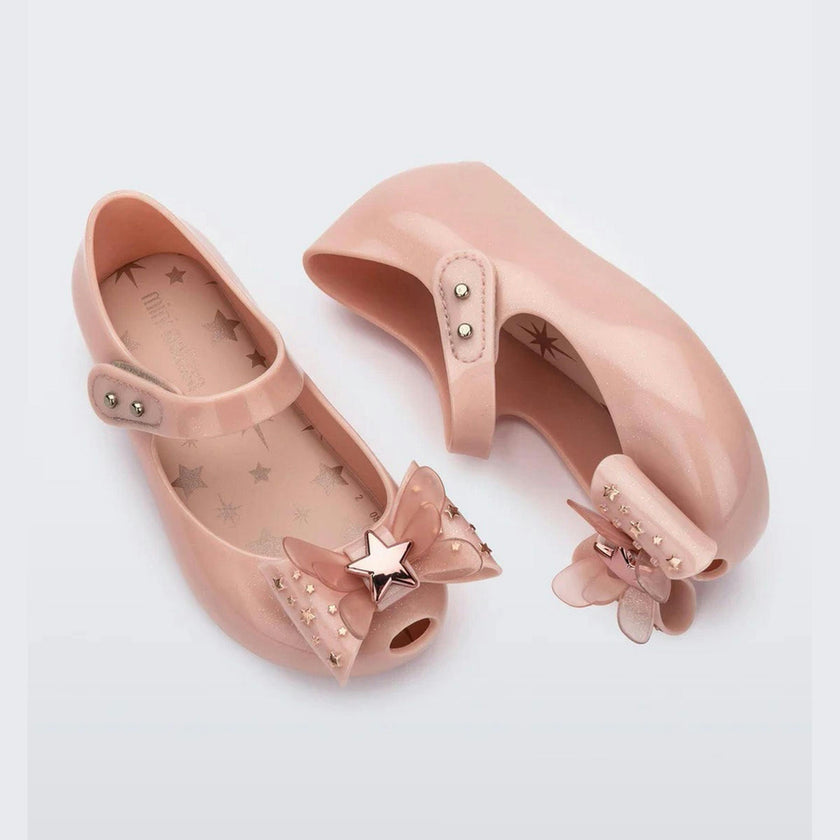 Glitter Pink Star Ballet Flat