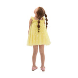 Yellow Solenne Daisy Ruffle Dress