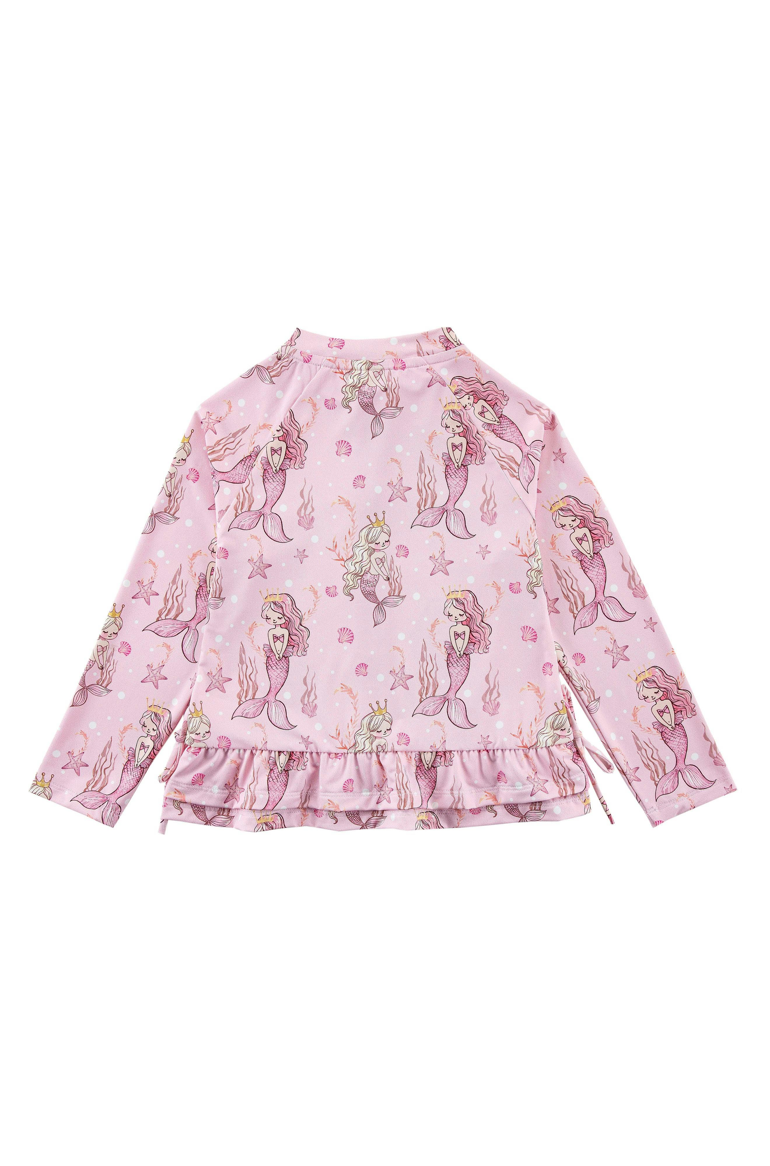 Raya UPF 50+ Ruffled Zip Up Sun Protection Jacket, Mermaid