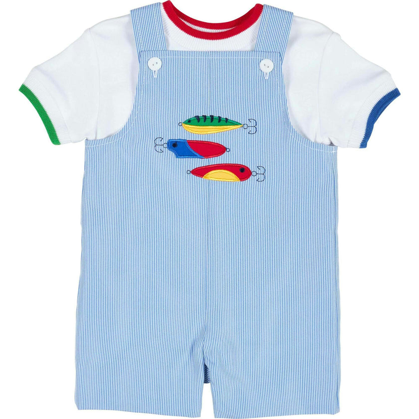 Junior Cord Shortall With Fishing Lures