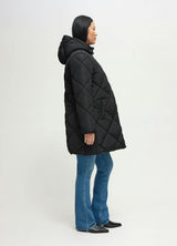 Quilted Longline Maternity and Postpartum Puffer Jacket