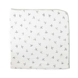 Original Organic Cotton Muslin Quilt - Pewter Planes