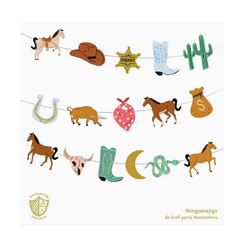 Wild West Cowboy Party Garland