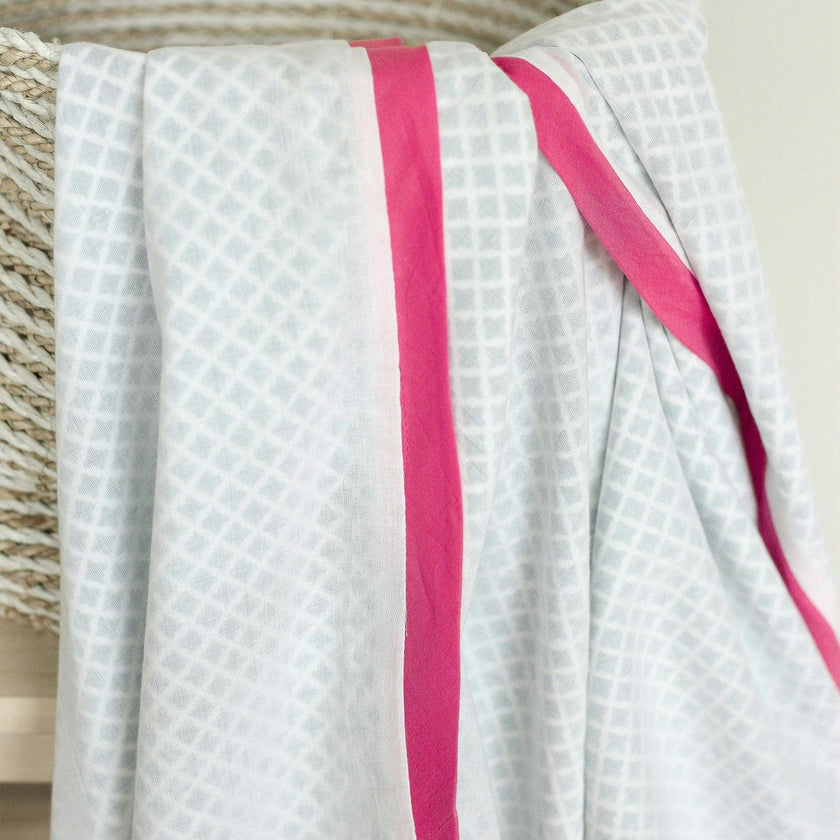 Block-Printed Receiving Dohar Blanket