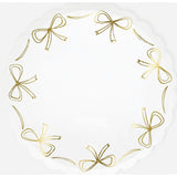 Gold Bow Dinner Plates