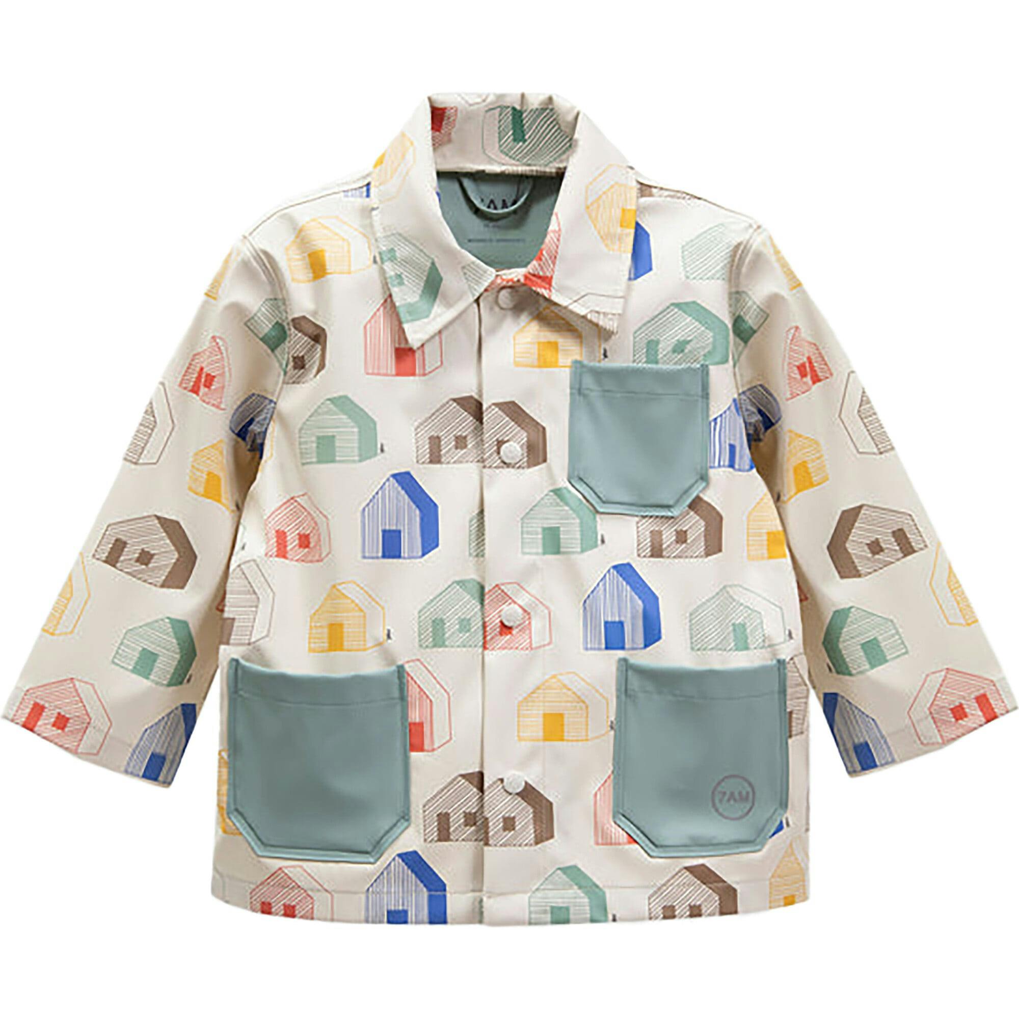 House Print Rain Worker Jacket