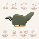 Babyletto Nami Electronic Recliner and Swivel Glider Recliner with USB port