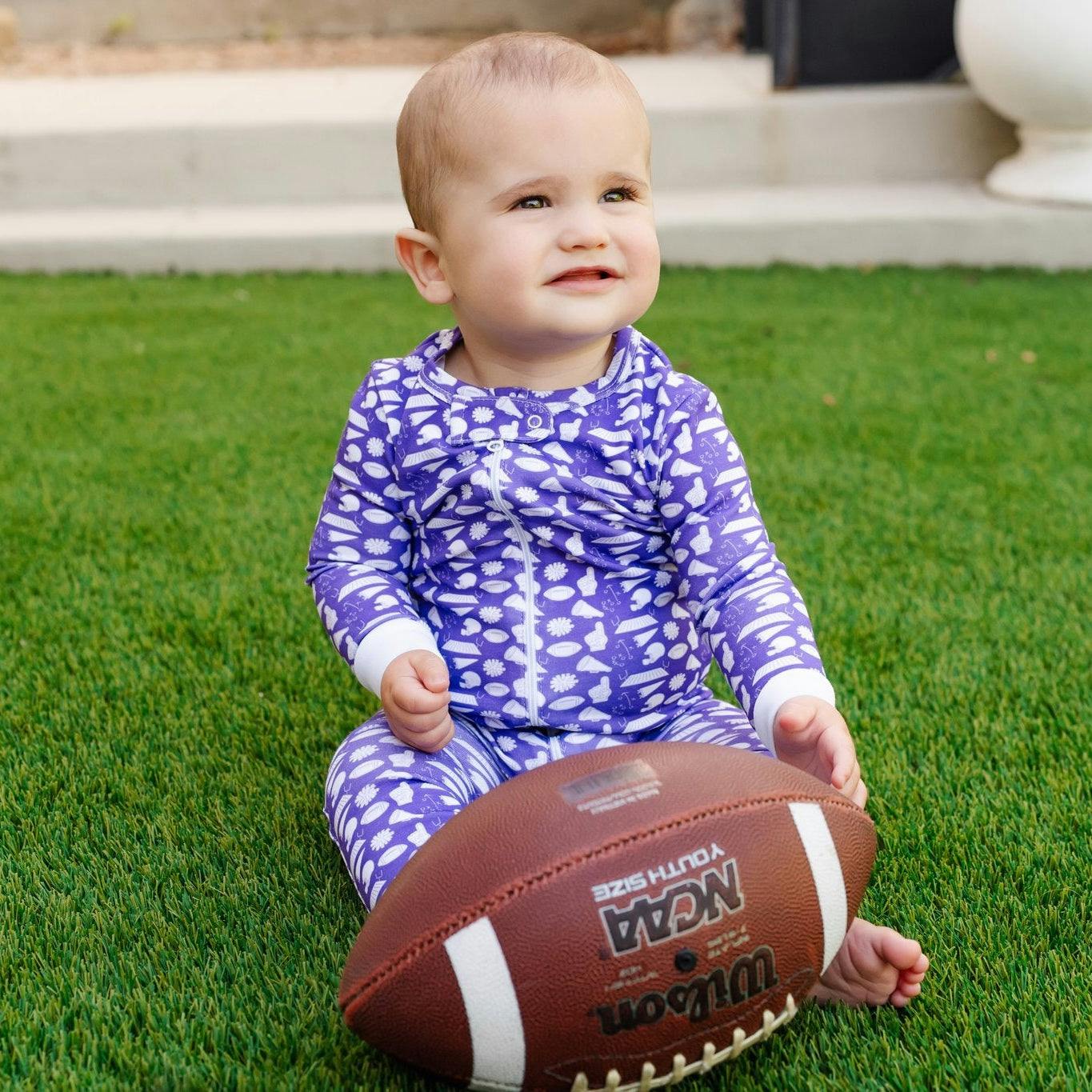 Parker Zipper Pajama - Pep Rally Purple