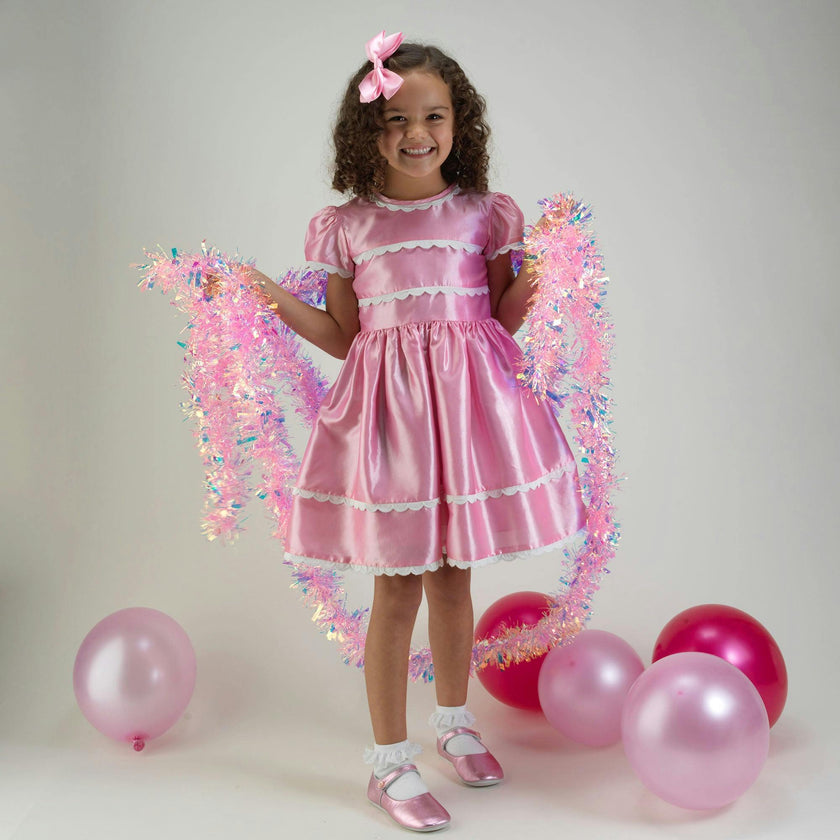 Eloise Taffeta Scalloped Dress