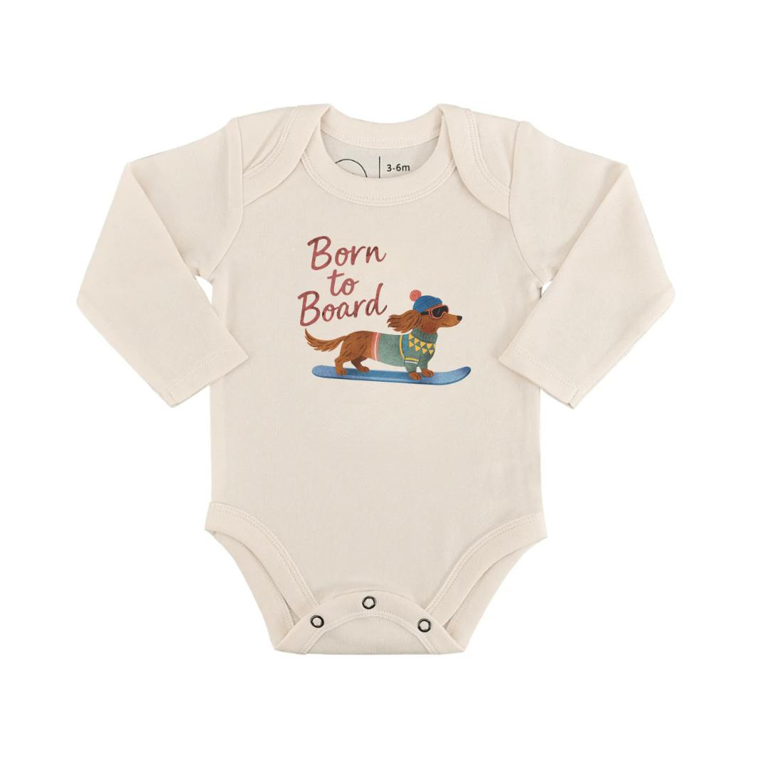long sleeve graphic bodysuit | born to board