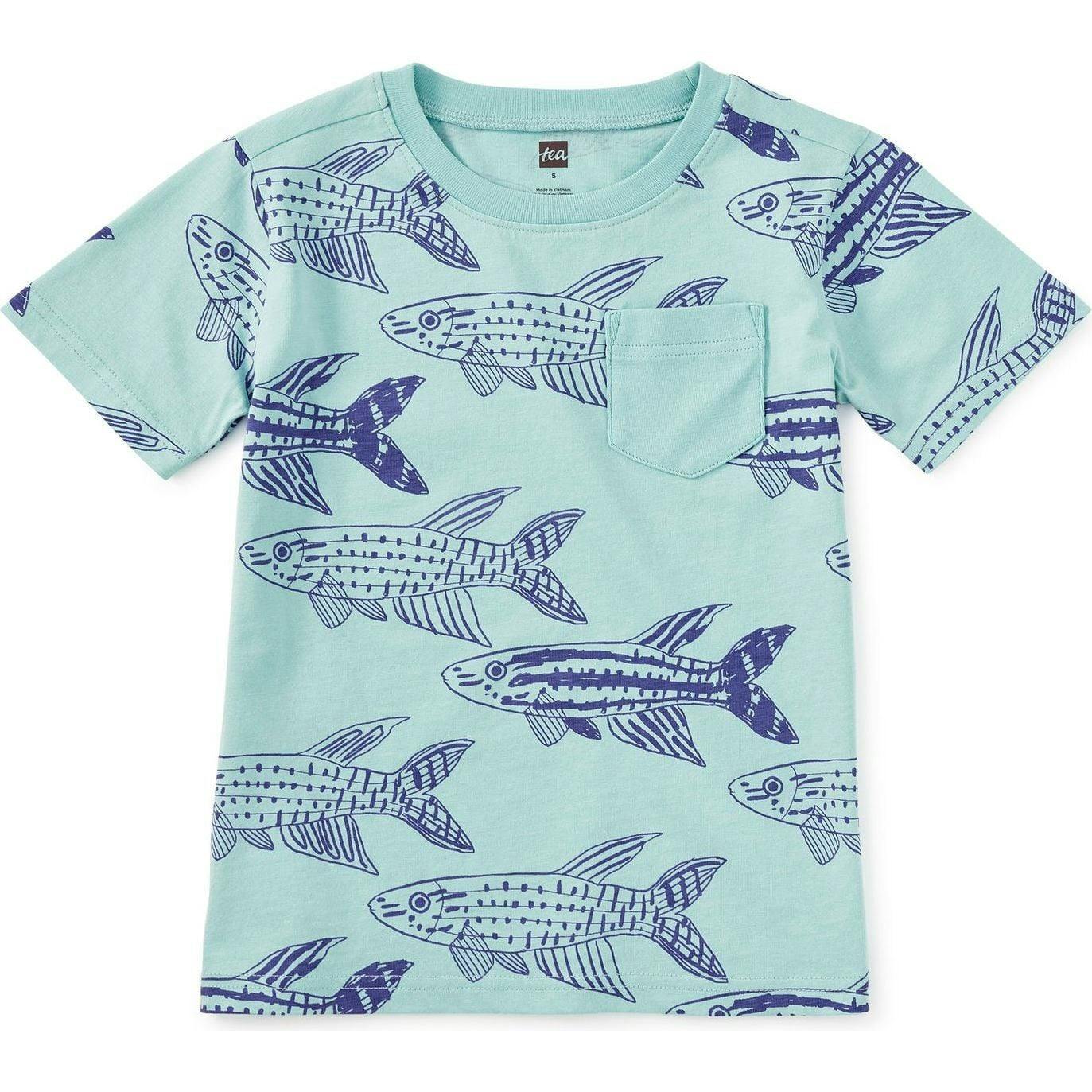 Printed Pocket Tee, Multi