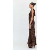 The Augustina Dress - Black Palampore Floral