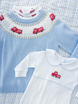 Printed Turtleneck - Fire Trucks
