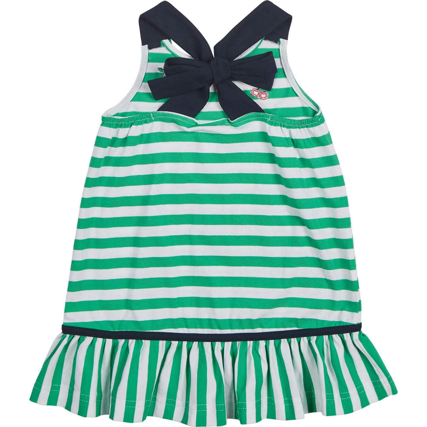 Stripe Knit Dress With Cherries