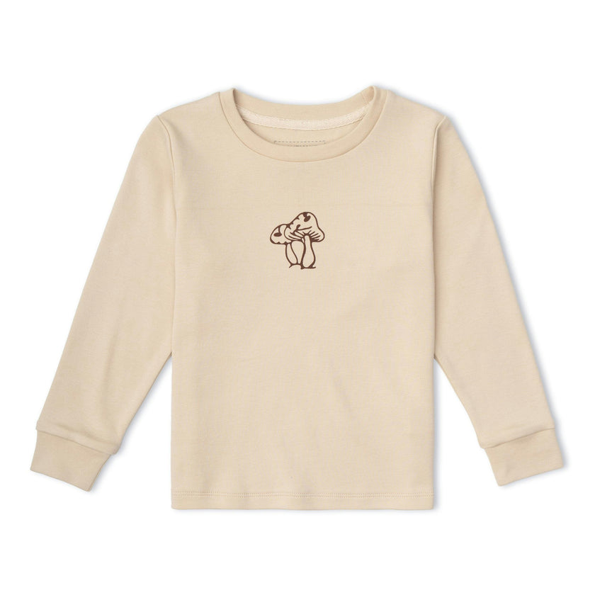 Organic Long Sleeve Tee - Mushroom