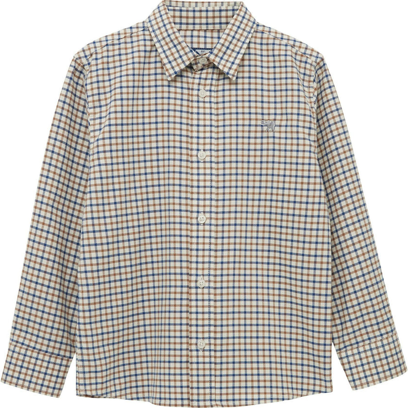 Oliver Shirt in Camel Check