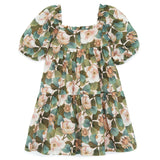 TARTINE ET CHOCOLAT Vintage Rose Puff-Sleeve Dress