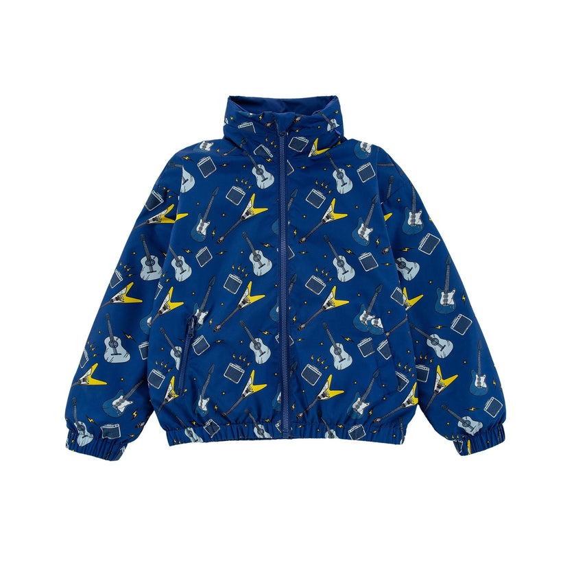 Max Reversible Rain Jacket Windbreaker, Guitar Band
