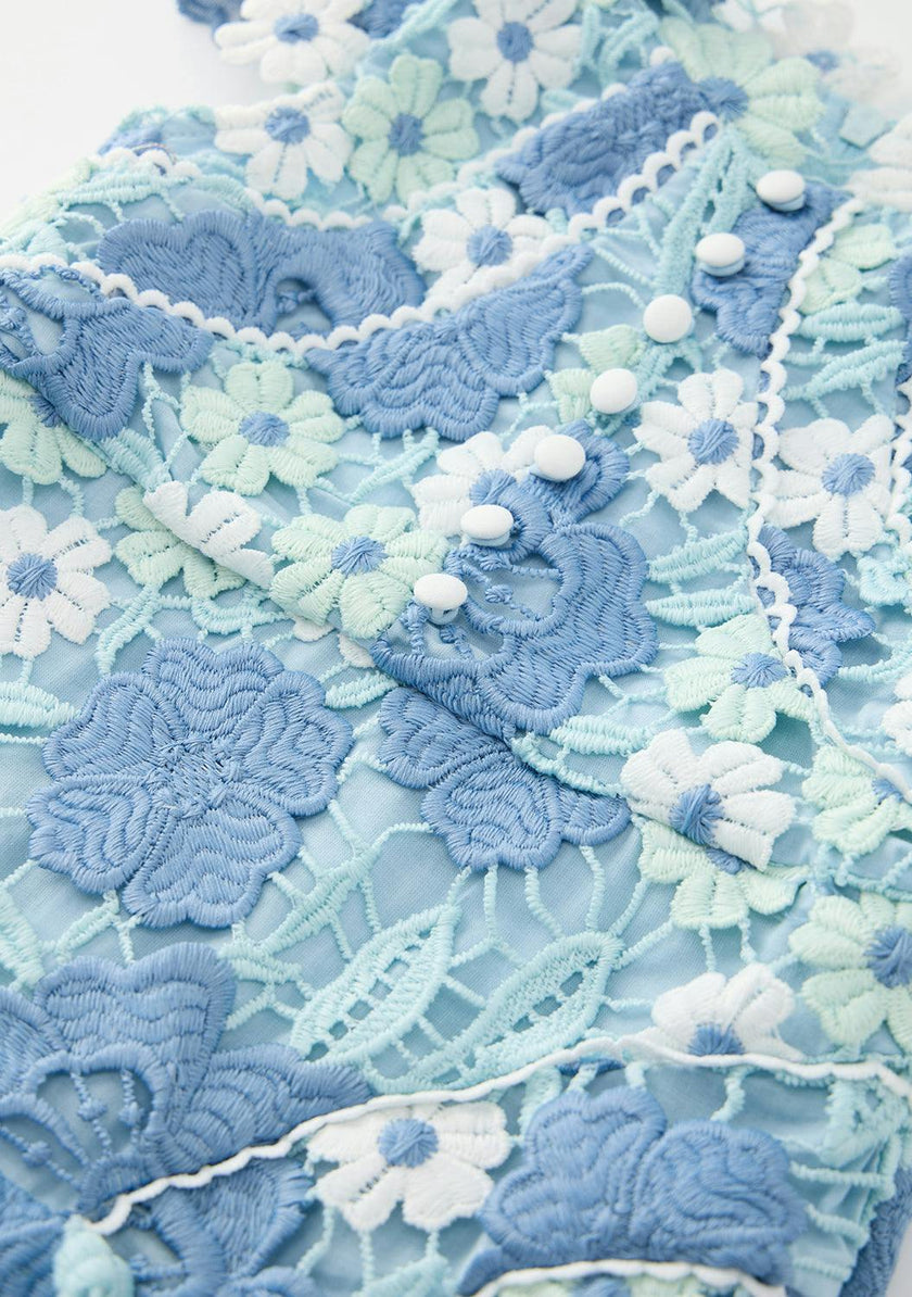 Jade Embroidered Mini Dress (Baby)