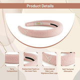 Halo Luxe Signature Terry Logo Headband - Ballet Slipper