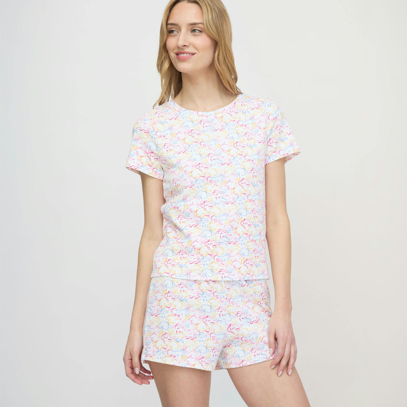 The Nina Pajama Set - Camo Fish
