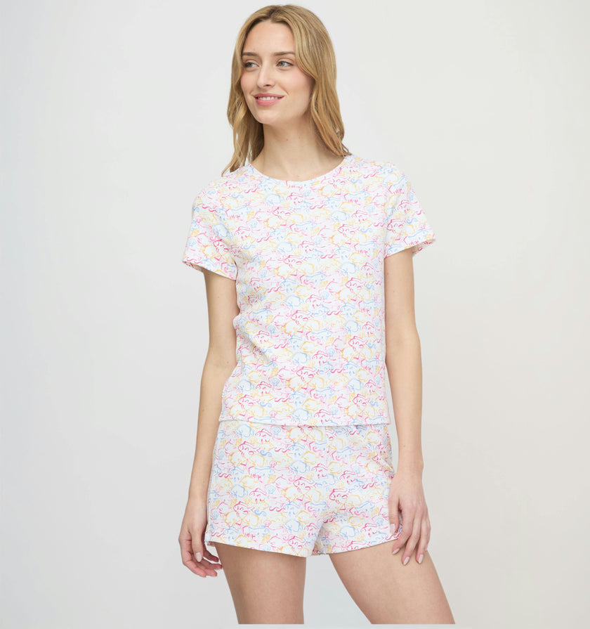 The Nina Pajama Set - Camo Fish