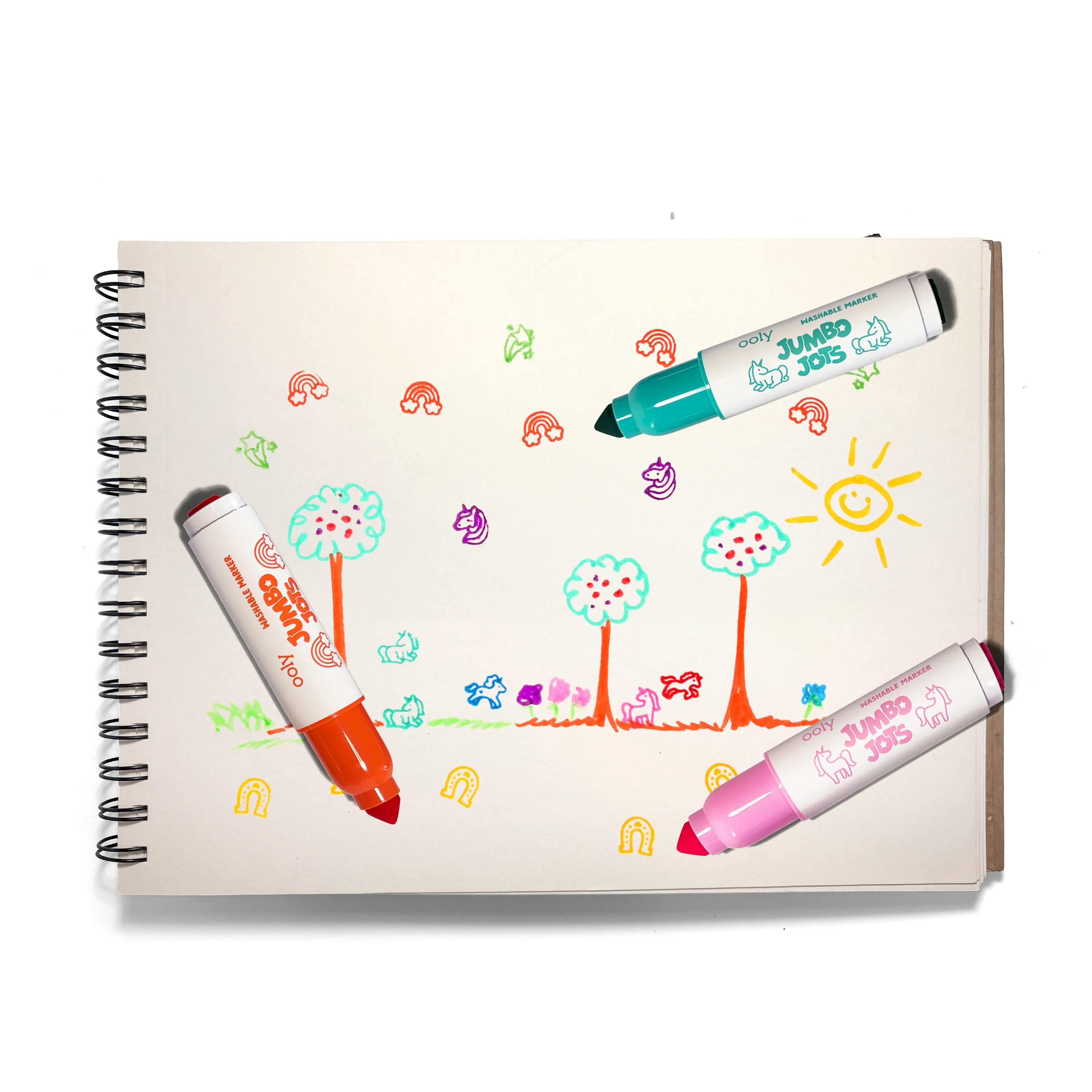 Jumbo Jots Dual Tip Stamp Markers - Unicorn - Set of 8