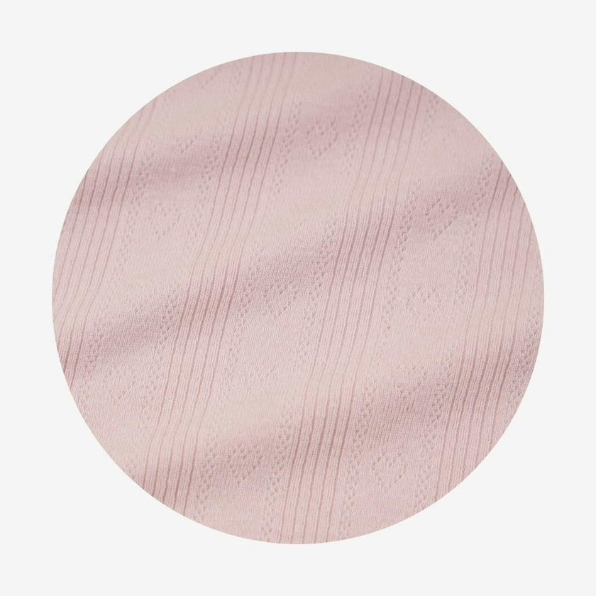 Icing Pink Pointelle Picot Swaddle Headband Set