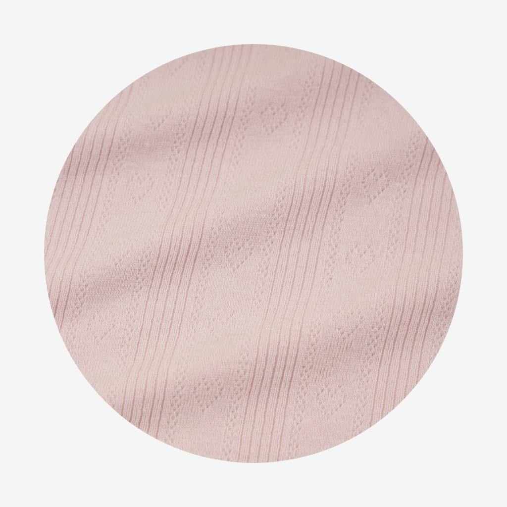 Icing Pink Pointelle Rosette Classic Pajama Set