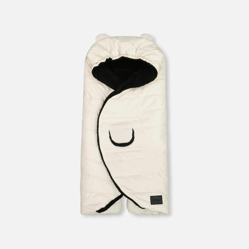 Snugly Baby Wrap Designed for Car Seat and Stroller Off-White