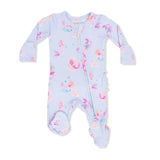 Mermaid Princesses - 2 Way Ruffle Back Zipper Footie