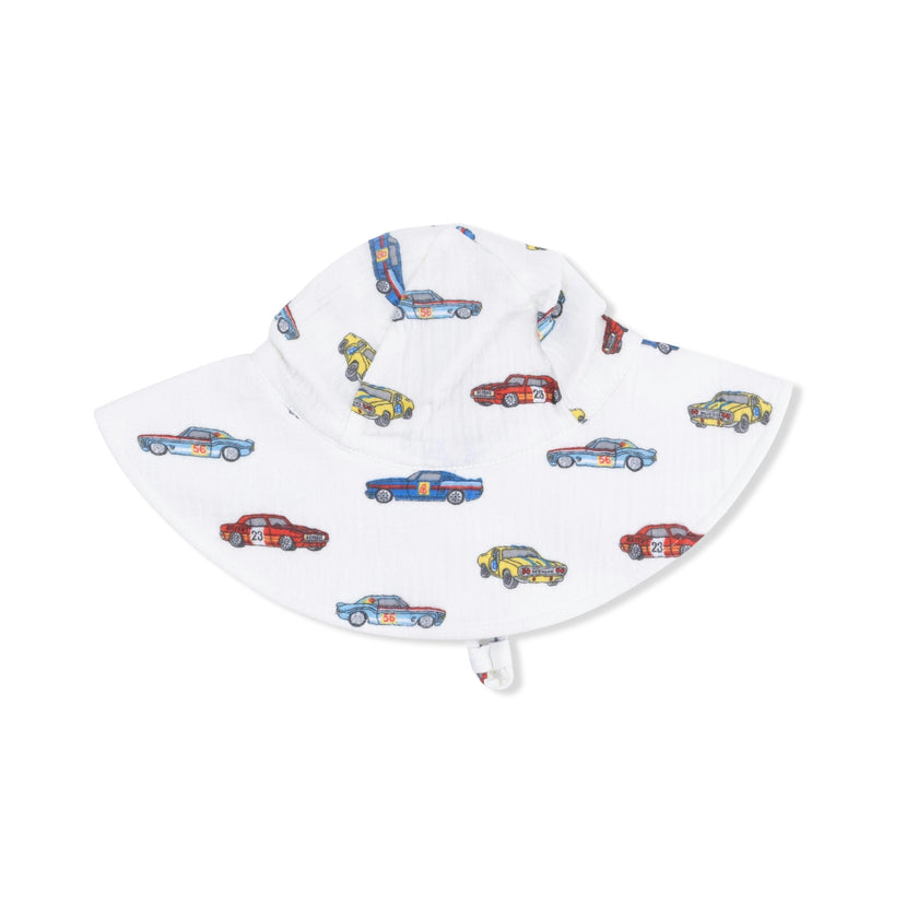 Race Cars - Wide Brim Sun Hat