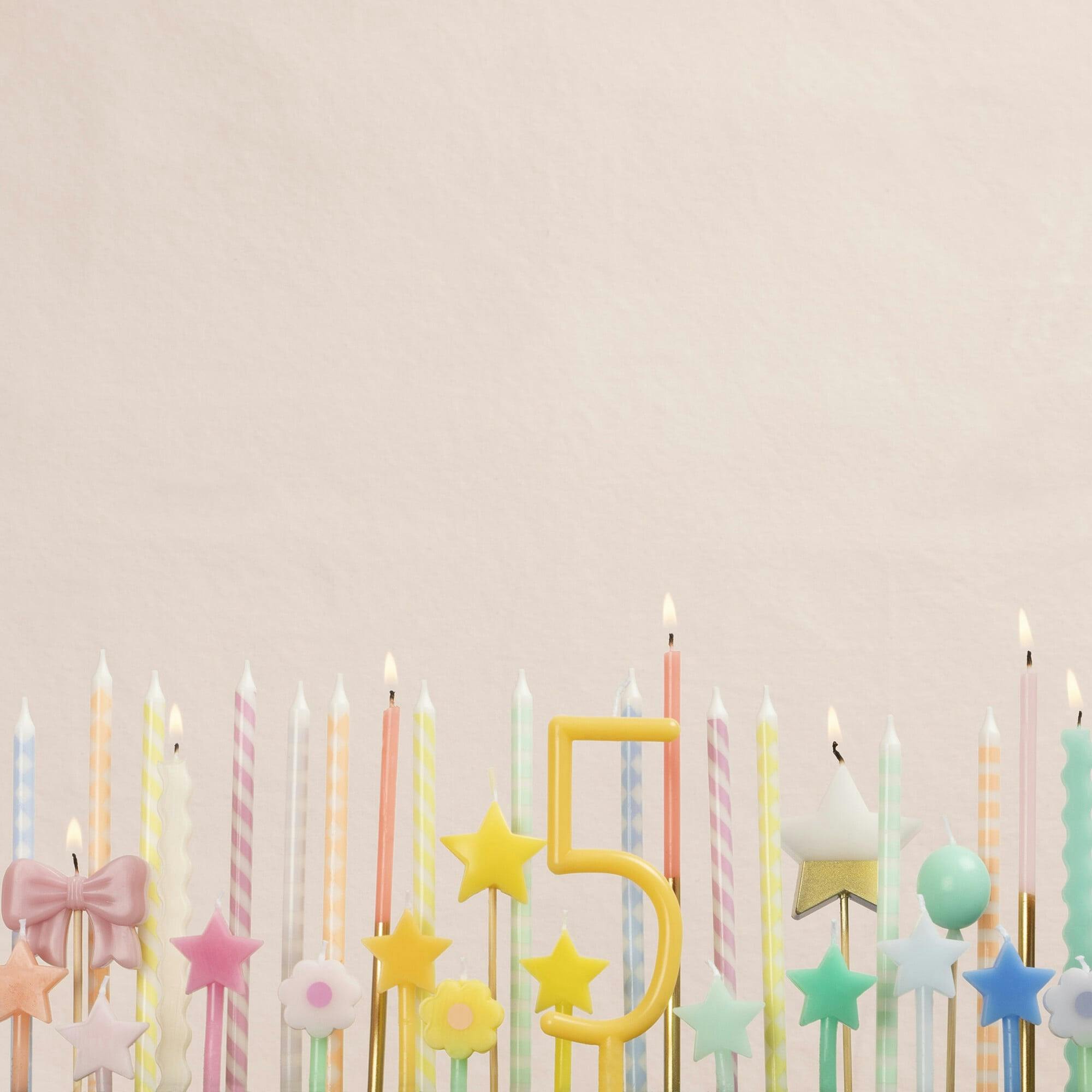 Rainbow Star Candles