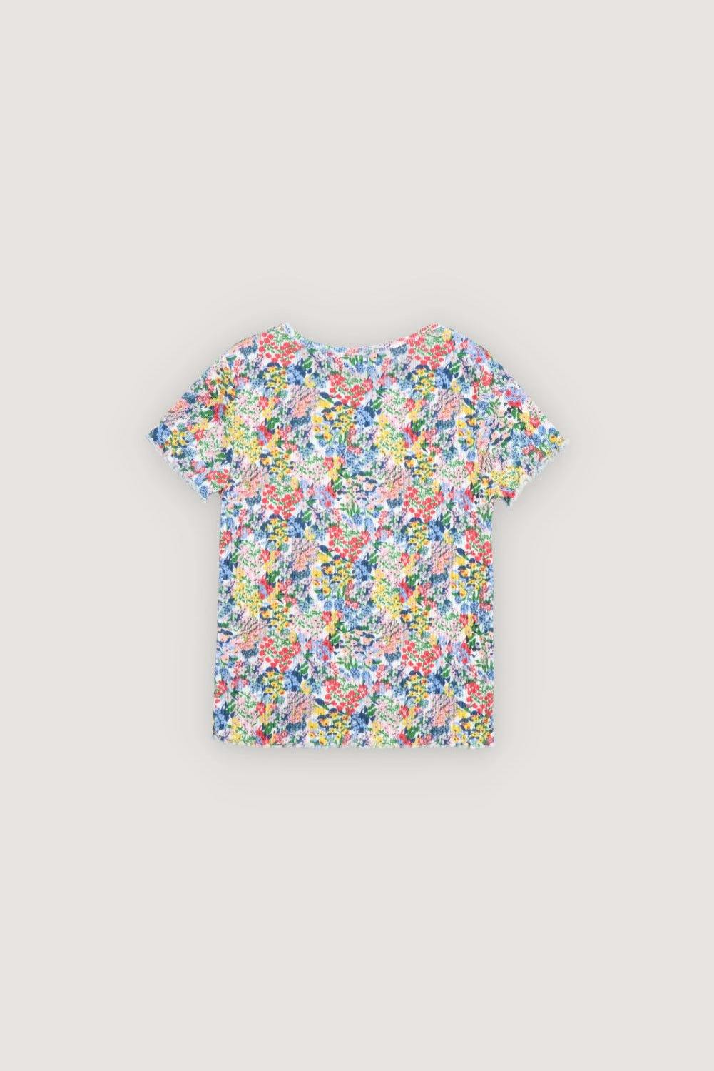 TNS Rib Tee Verbena Print